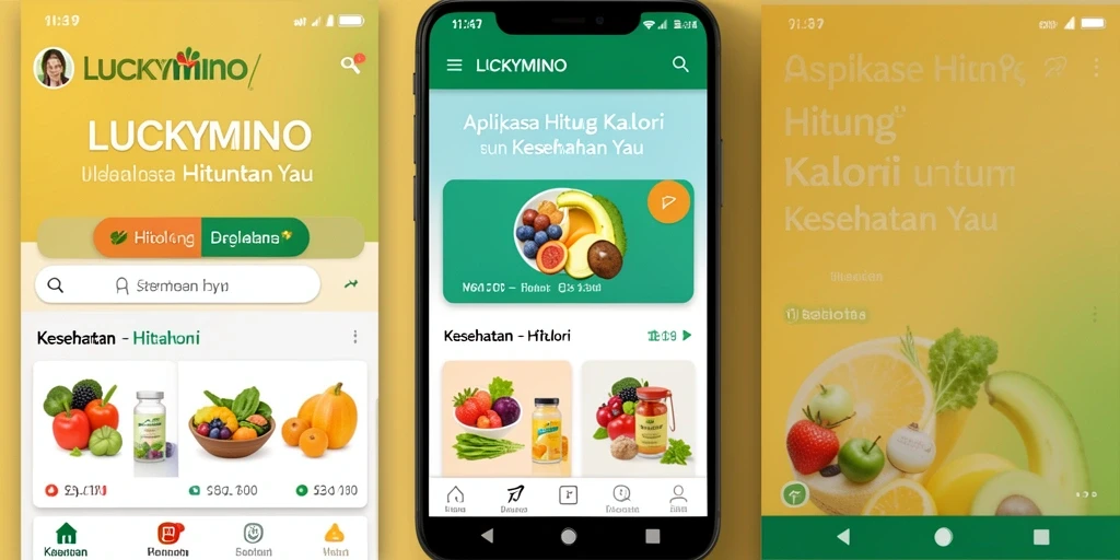 Tampilan antarmuka LUCKYMINO yang sederhana dan mudah digunakan.