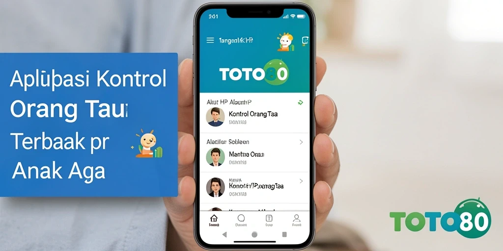 Antarmuka aplikasi TOTO80 untuk kontrol orang tua yang mudah digunakan.