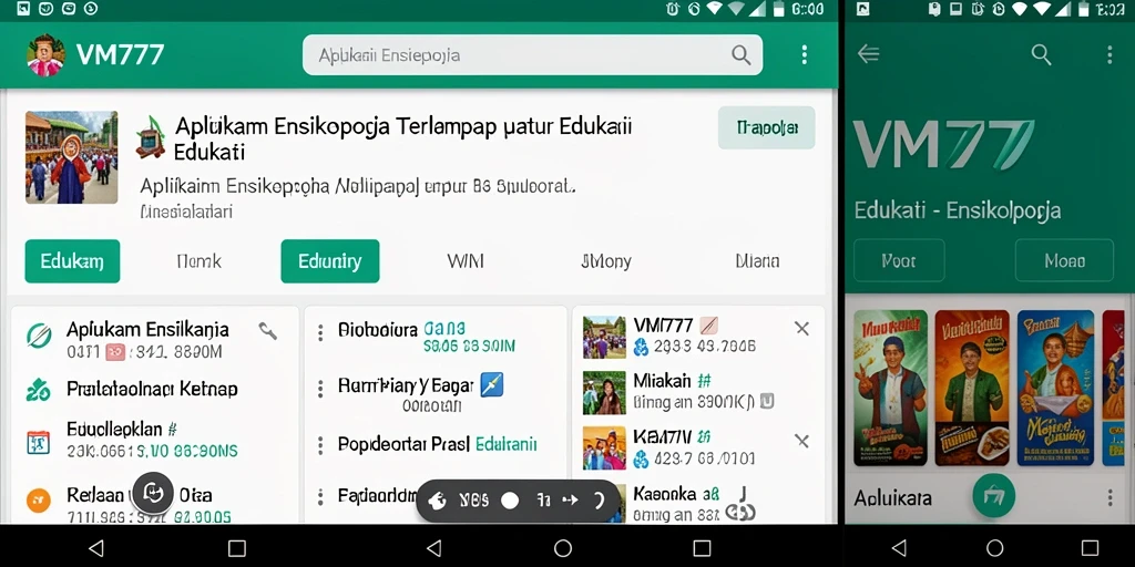 Tampilan antarmuka VM777 yang informatif dan menarik.