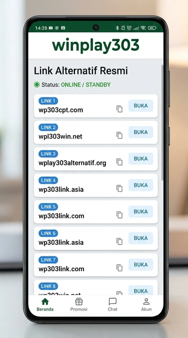 Tampilan link alternatif winplay303