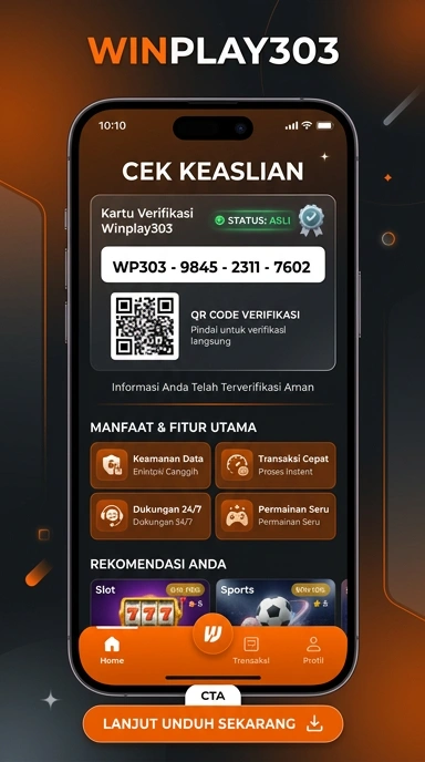 Tampilan kanal resmi winplay303